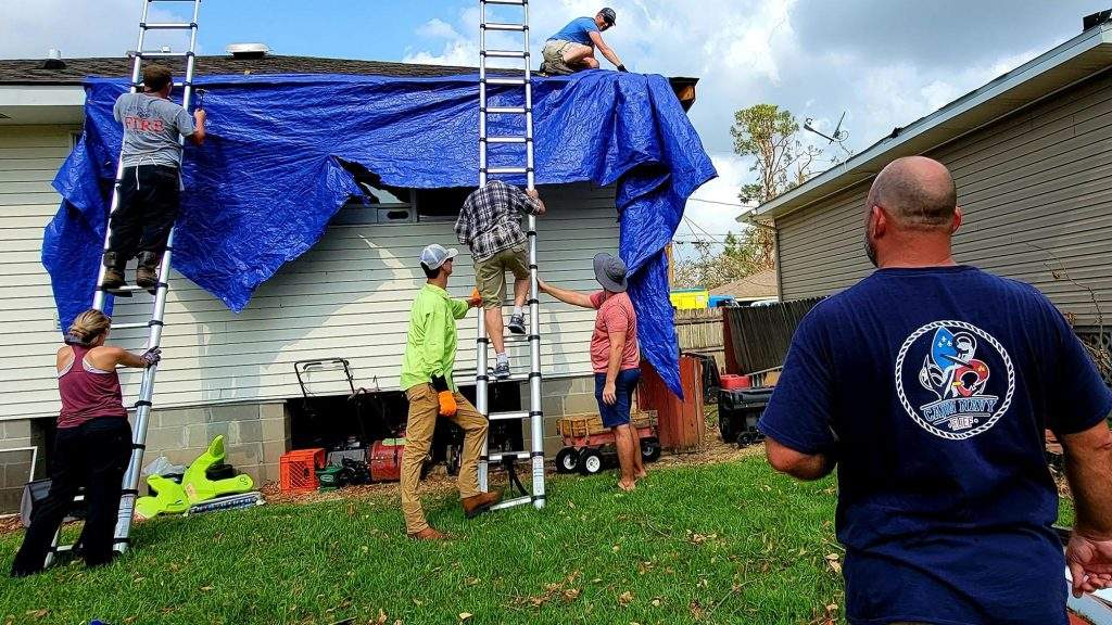 Cajun Navy Free Disaster Relief team at work