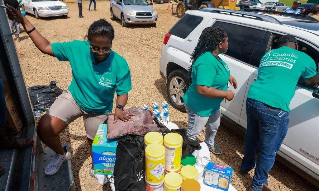 Catholic Charities Free Disaster Relief Team in Action