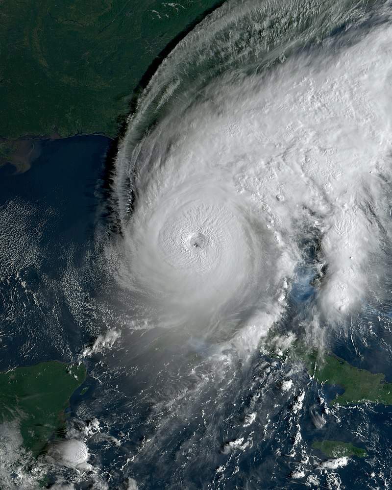 Hurricane Ian over Ft. Myers Fl. 9/28/2022